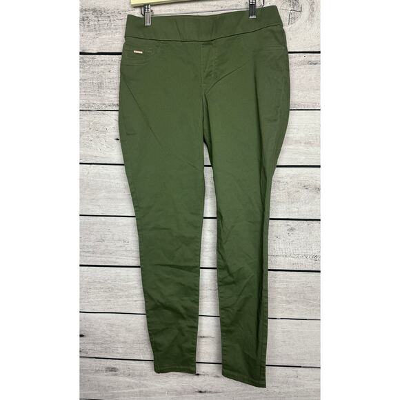 NWT Ladies Nine West Green Heidi Pull-On Skinny Pants - Size 6 - Picture 1 of 3